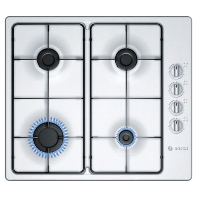 Bosch PBP615B80E Integrated Brushed Steel Gas Hob