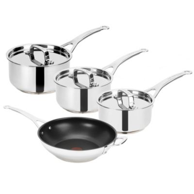 Jamie Oliver Stainless Steel Copper Heart 4-piece Pan Set