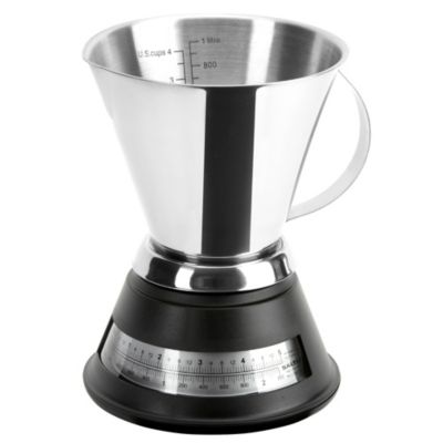 Salter Stainless Steel Black and Silver Mechanical Kitchen Scale