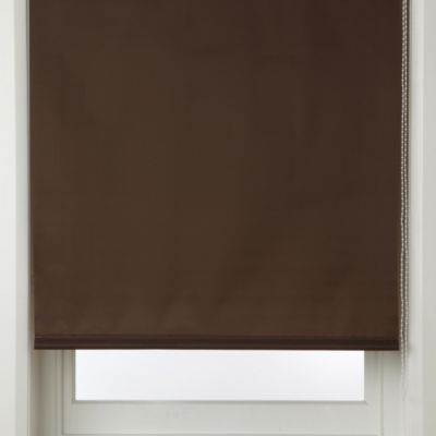 Mocha Straight Edge Roller Blind