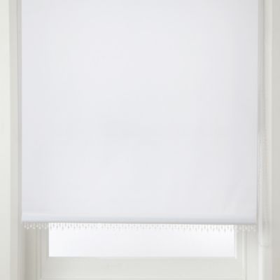 Homestyle White Clear Beaded Roller Blind