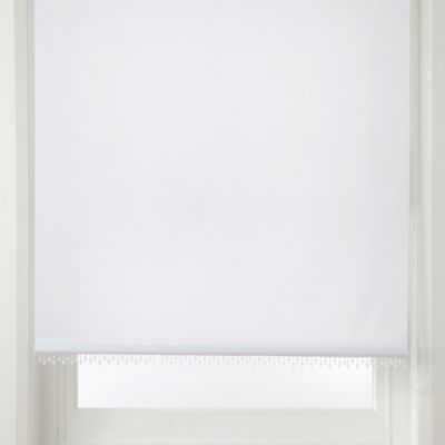 Homestyle White Clear Beaded Roller Blind