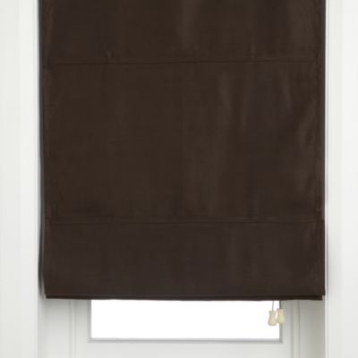 Homestyle Mocha Faux Suede Roman Blind