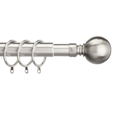 Homestyle Steelworks Adjustable Chrome Curtain Pole
