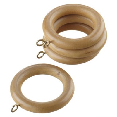 Homestyle Kingswood Natural Curtain Rings 6-pack