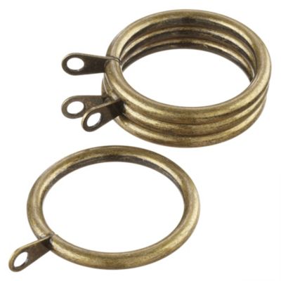 Homestyle FX Antique Brass Metal Rings 4-pack