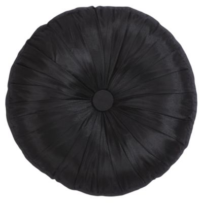 Tu Black Button Boudoir Cushion