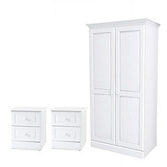Consort Valencia Wardrobe   2 Bedside Cabinets Package