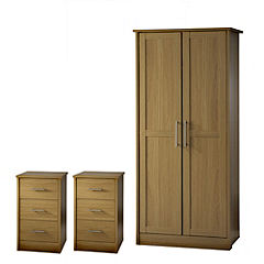 Consort Delta Wardrobe   2 Bedside Cabinets Package