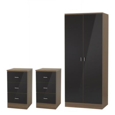 Arizona Wardrobe + 2 Bedside Cabinets Package