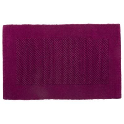 Home Collection Berry Chenille Bobble Bath Mat