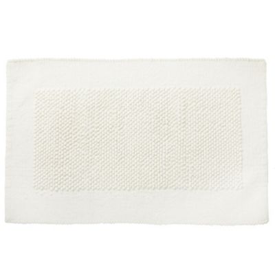 Home Collection Cream Chenille Bobble Bath Mat