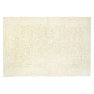 Home Collection Cream Deep Pile Bath Mat