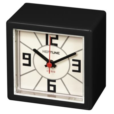 Tu Black Retro Mantel Clock
