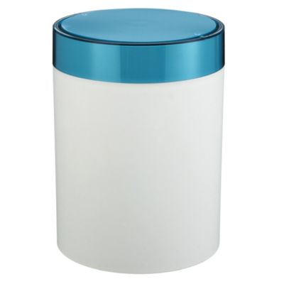 Tu White and Teal Bin