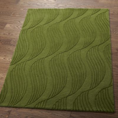 Tu Green Wavy Rug