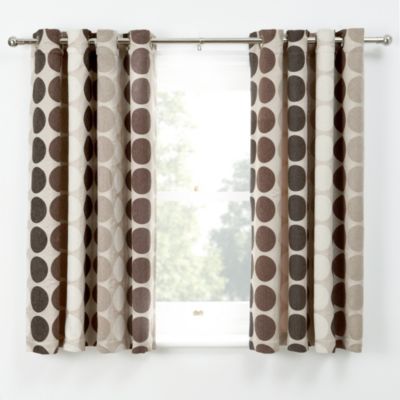 Tu Chenille Spot Natural Curtains 121840137