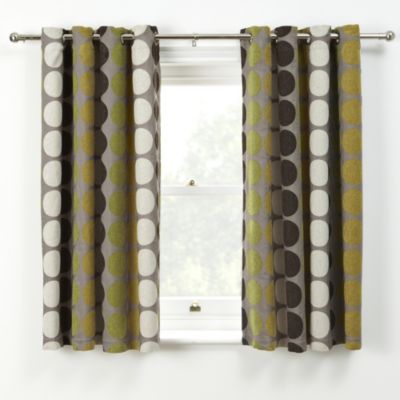 Tu Chenille Spot Green Curtains 121840647