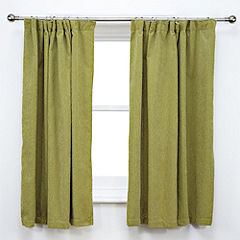 Tu Green Plain Chenille Curtains 121861763