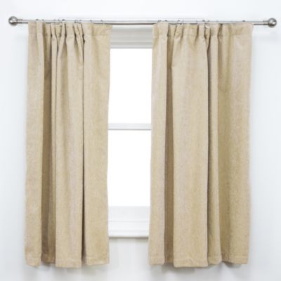 Tu Plain Natural Chenille Curtains 121863443