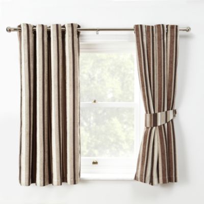 Tu Chenille Stripe Natural Curtains 121863718