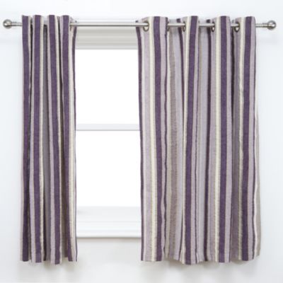 Tu Chenille Stripe Mauve Curtains 121863937