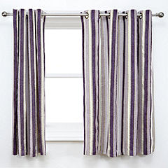 Tu Chenille Stripe Mauve Curtains 121863970