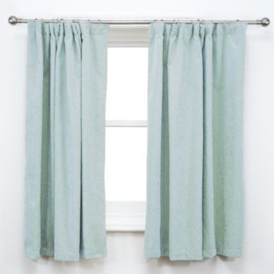 Tu Plain Duck Egg Chenille Curtains