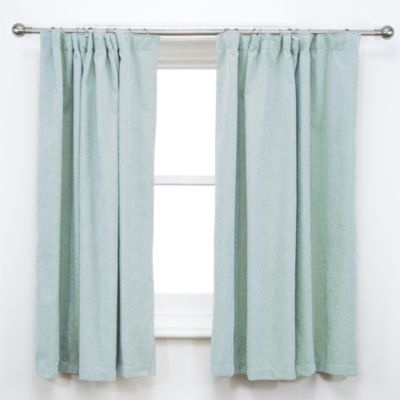 Plain Duck Egg Chenille Curtains 121864171