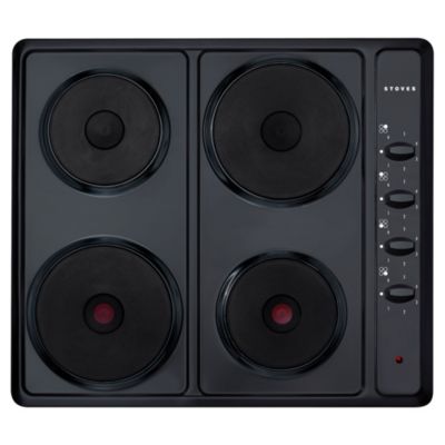 Stoves SEH600SBLK Black Electric Solid Plate Hob