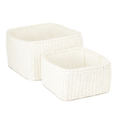 Sainsbury's Paper Rope Storage Baskets - Set of 2