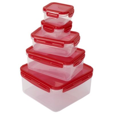 Klip Lock Red 5-piece Set