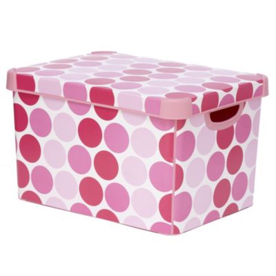 Curver Pink Spot Deco Box
