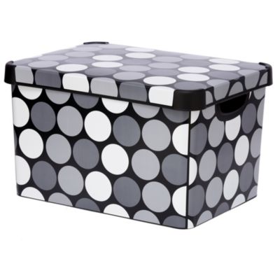 Curver Grey Spot Deco Box