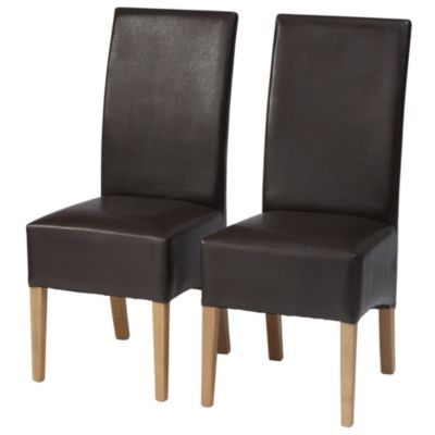 Gatsby Light Birch Pair of Upholstered Dining Chairs