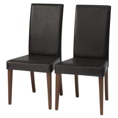 Kensington Dark Pair of Upholstered Dining Chairs