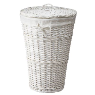 Sainsbury's White Willow Laundry Basket