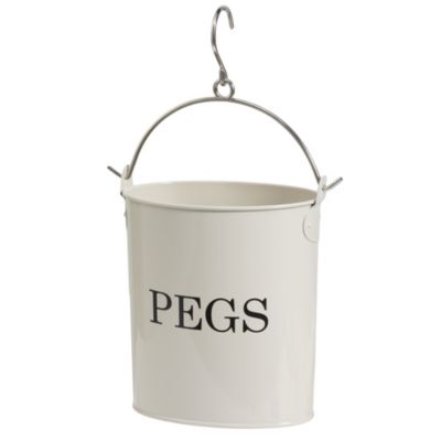 Sainsbury's Enamel Peg Basket Cream
