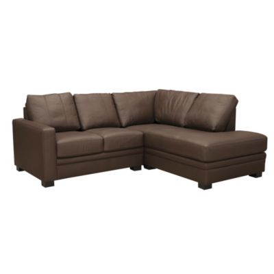 Eden Chocolate Leather Right Hand Corner Group