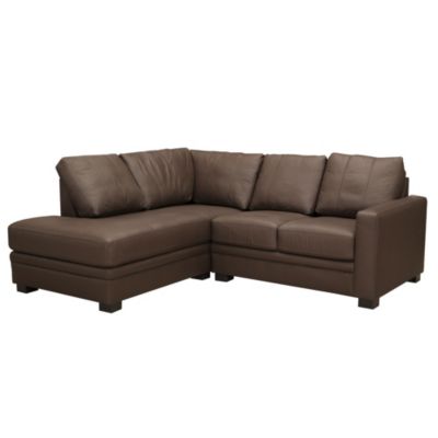 Eden Chocolate Leather  Left Hand Corner Group