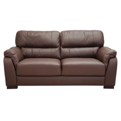 Palma Chocolate Leather Large Sofa