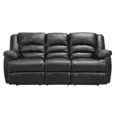 Rosa Large Black Advantge Leather Recliner Sofa