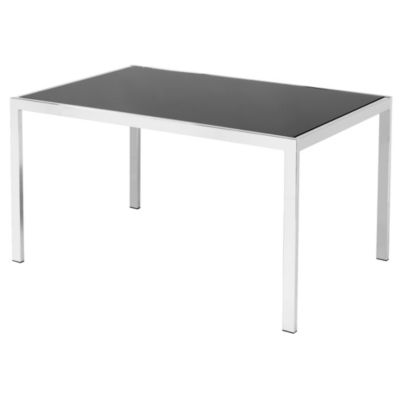 Langton Black Glass Dining Table