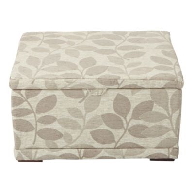Sofia Floral Mink Ottoman