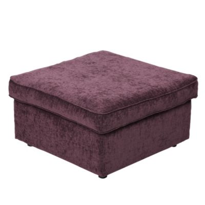 Sadie Aubergine Footstool