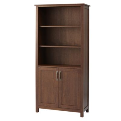 Dark Oak Veneer Bookcase