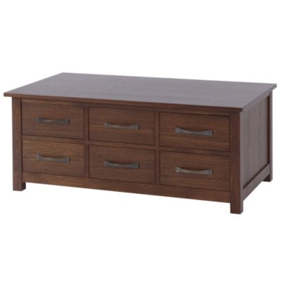 KENSINGTON Dark Oak Veneer Trunk Coffee Table