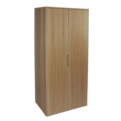 Brisbane Oak Veneer Wide 2-door Wardrobe