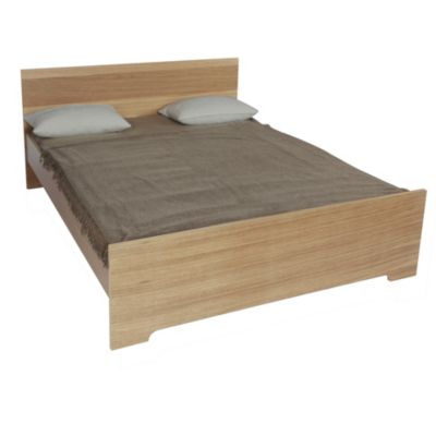 Brisbane Oak Veneer Double Bedstead