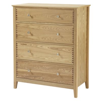 Ash Veneer 4-drawer Chest of Drawers